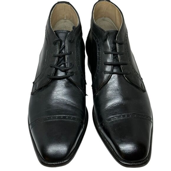 NEW Giorgio Brutini Blackjack Leather Beatle Boots Mens Lace Up Sz 7.5 ITALY main image 5